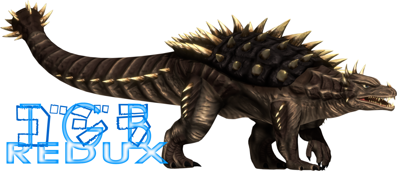 The Godzilla Bros Redux Anguirus Snake On Deviantart - Godzilla Bros Redux Anguirus (1362x586), Png Download