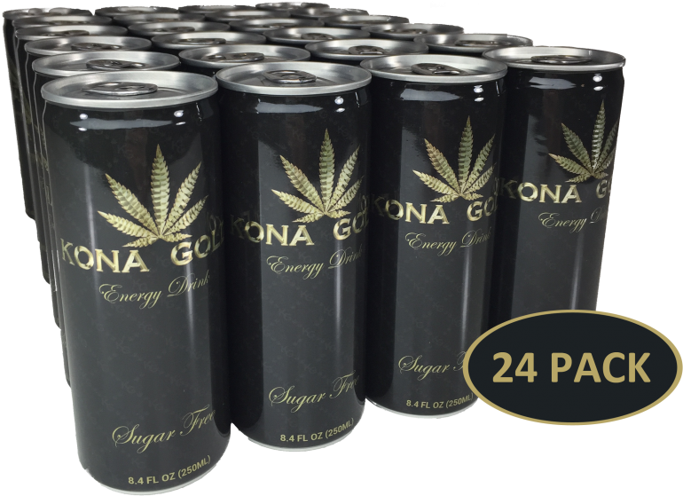 Kona Gold Sugar Free Energy Drinks - Drink (800x800), Png Download