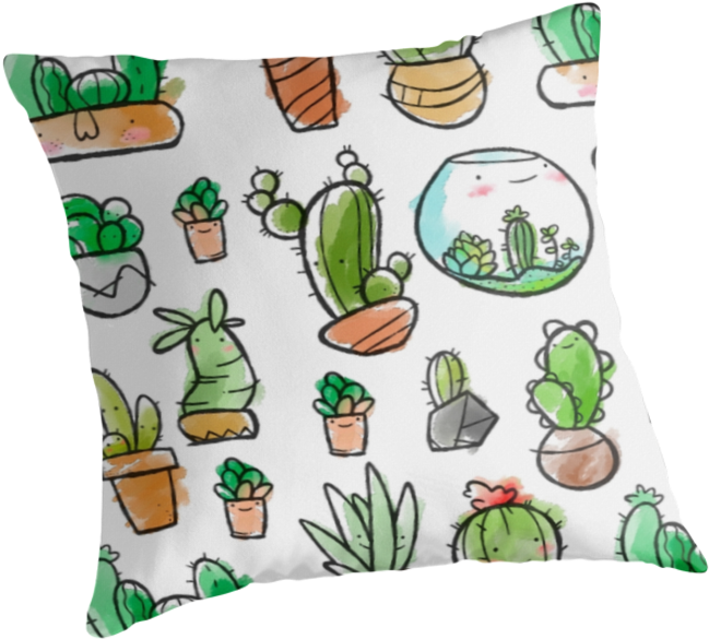 Watercolor Succulents - Apple Ipad Family (875x875), Png Download