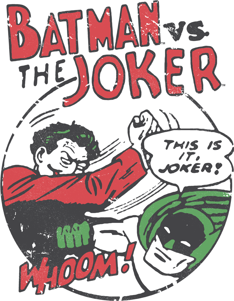 Dc Comics Grudge Match Kid's T-shirt - Batman (850x1096), Png Download