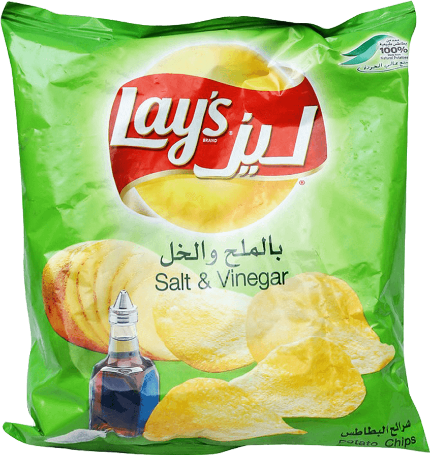 Lays Chips Salt&vinegar 14 Gm - Potato Chip (1000x1000), Png Download