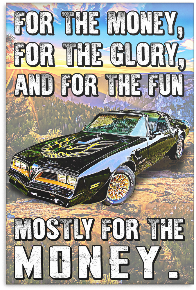 Bandit Trans Am Canvas - Canvas (1024x1024), Png Download