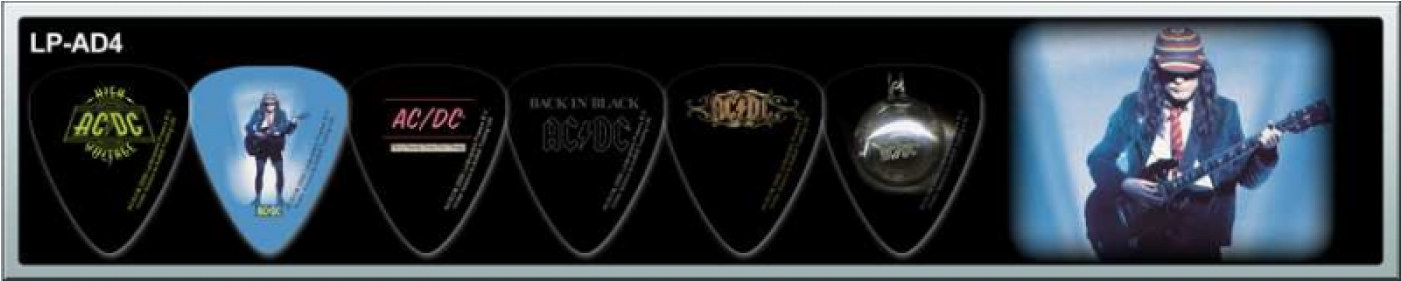 Download Ac/dc Officially Licensed Guitar Picks 6 Pack Collectible - Ac ...