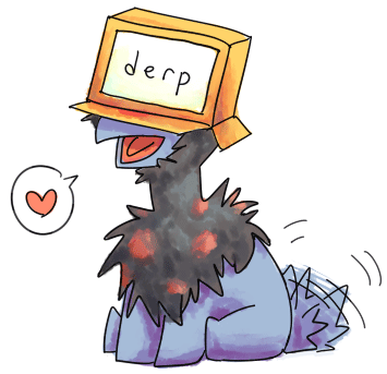 Bearwithglasses Go - Deino Adorable (355x343), Png Download