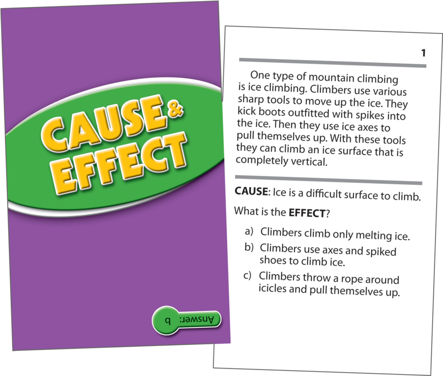 Cause & Effect Practice Cards Green Level Alternate - Paper (900x900), Png Download