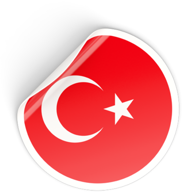 Download Flag Icon Of Turkey At Png Format - Круглая Наклейка Пнг (640x480), Png Download