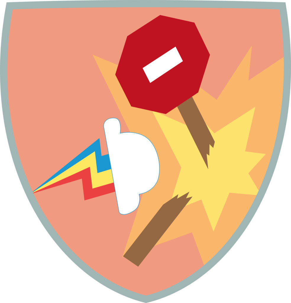 Chrzanek97, Badge, Newbie Dash, Rainbow Crash, Rainbow - Rainbow Crash Cutie Mark (984x1024), Png Download