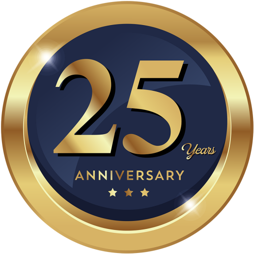 25th Anniversary Badge Logo Icon, Anniversary, 25 Anniversary, - 1st Anniversary Logo Png (640x640), Png Download