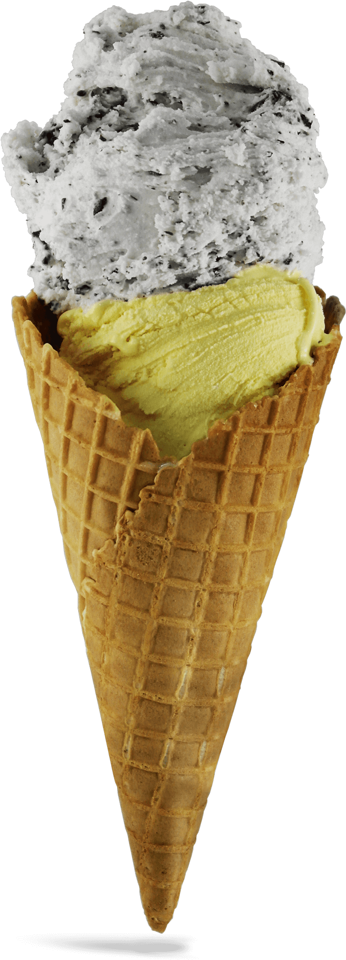 Waffle Cone - Ice Cream Cone (1400x2400), Png Download
