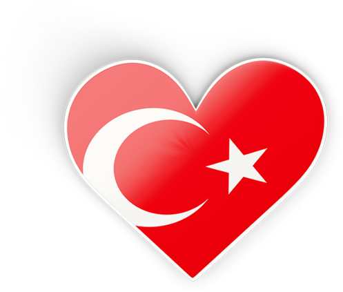 Download Flag Icon Of Turkey At Png Format - Heart Turkey Png (640x480), Png Download