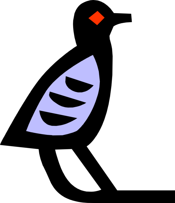 Vector Illustration Of Ancient Egyptian Bird Hieroglyphic - エジプト 象形 文字 鳥 (605x700), Png Download