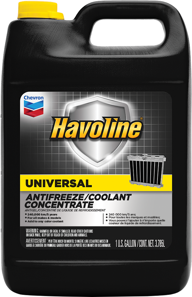 Havoline Universal Antifreeze/coolant - Havoline Extended Life Coolant Concentrate (640x984), Png Download