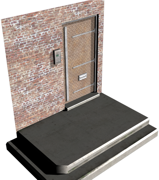 The Door And Key Pad Were To Share The Same Texture - Wood (1100x618), Png Download