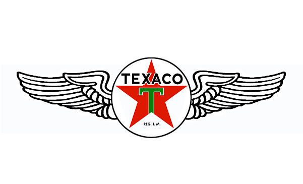 Click And Drag To Re-position The Image, If Desired - Tin Sign: Texaco Winged Logo Distressed Retro Vintage, (600x450), Png Download