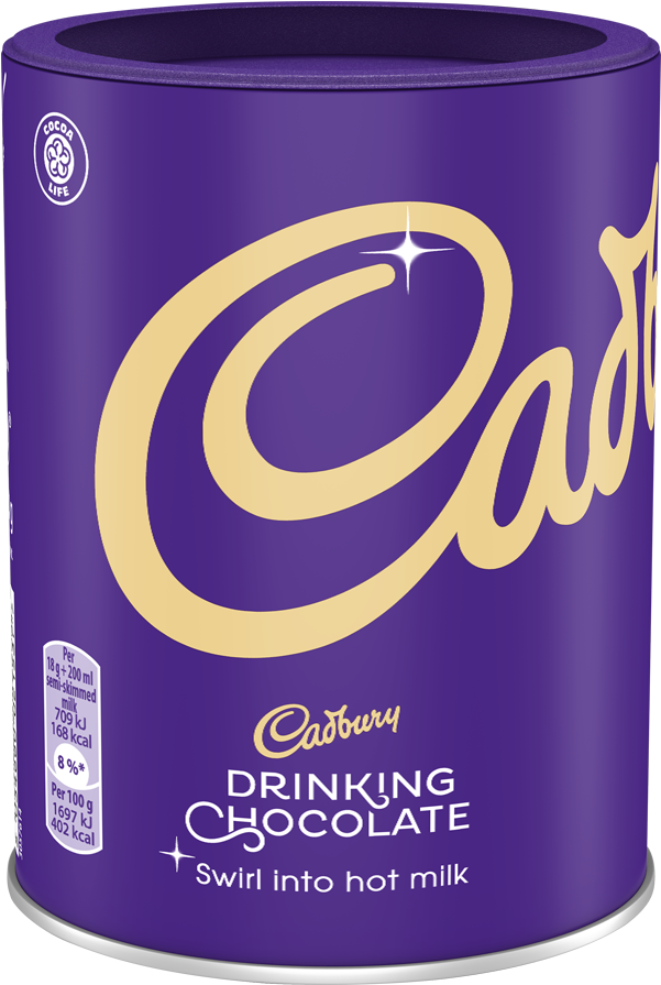 Cadbury Drinking Chocolate - Cadbury Drinking Chocolate 250g (600x1255), Png Download
