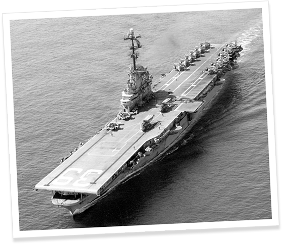 One Of 24 Essex-class Aircraft Carriers Completed During - Uss Lake Champlain Cvs Framed Panel Pri Wall Clock (600x508), Png Download