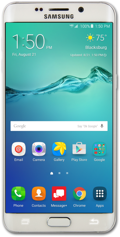 Samsung Galaxy S6 Edge Plus - 32 Gb - Black (483x867), Png Download