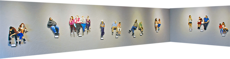 This Exhibit Started With Photographs Of People Sitting - Museum (800x207), Png Download