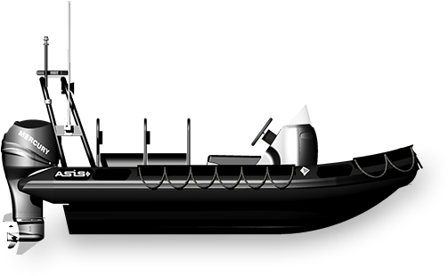 Navy Boat - Navy (600x338), Png Download