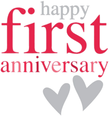 Feliz 1 Aniversario - Quotes Happy First Anniversary (400x400), Png Download
