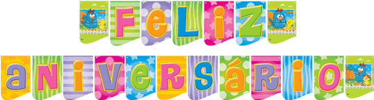 Feliz Aniversario Galinha Pintadinha Png - Galinha Pintadinha Bandeirolas Feliz Aniversário (567x283), Png Download