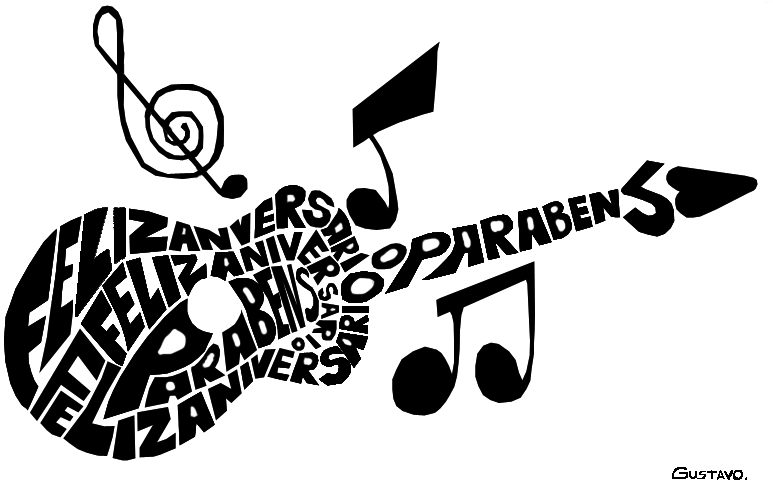 Parabéns Guitarra (773x484), Png Download