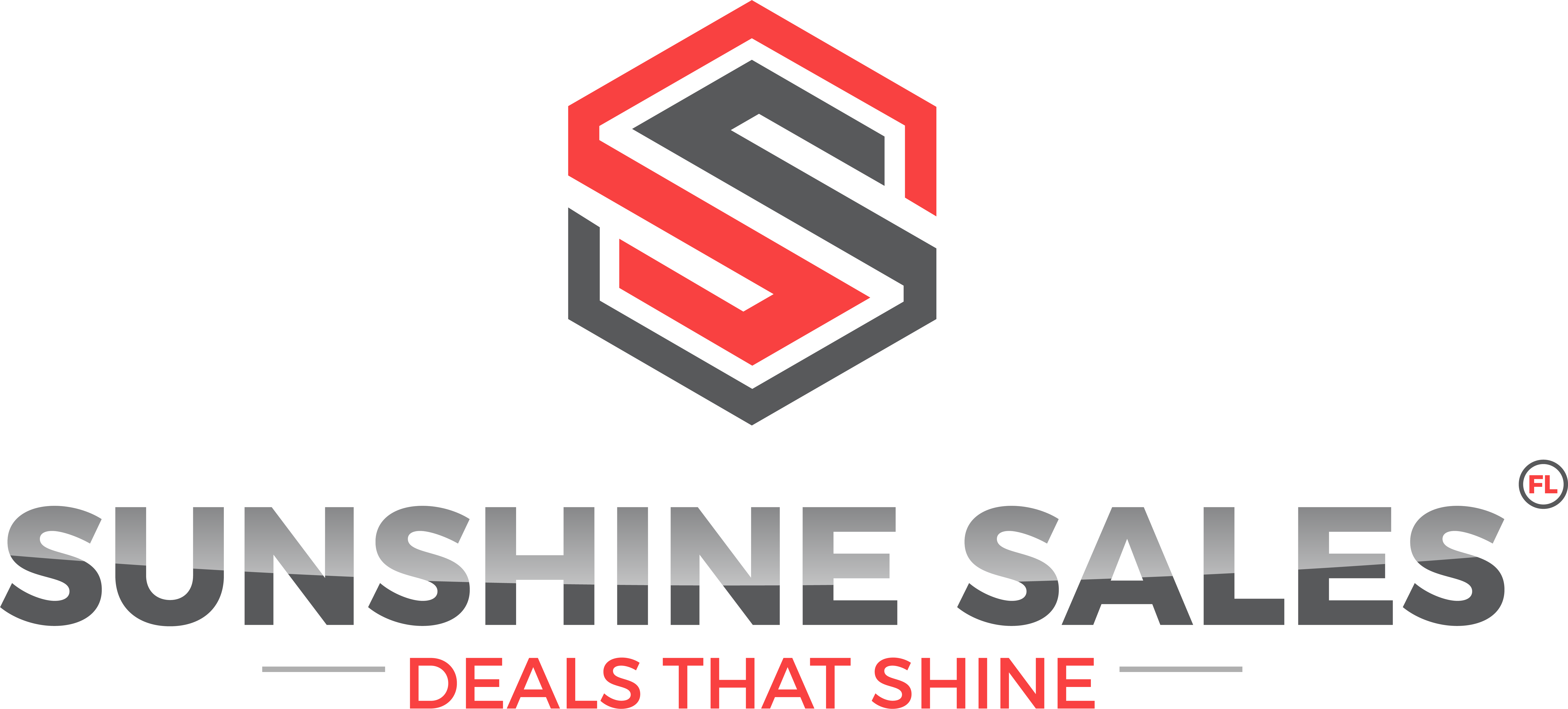 Sunshine Sales Fl - Design (6760x3057), Png Download