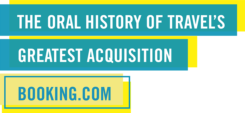 An Oral History Of Travel's Greatest Acquisition, Booking - Electric Blue (1000x463), Png Download