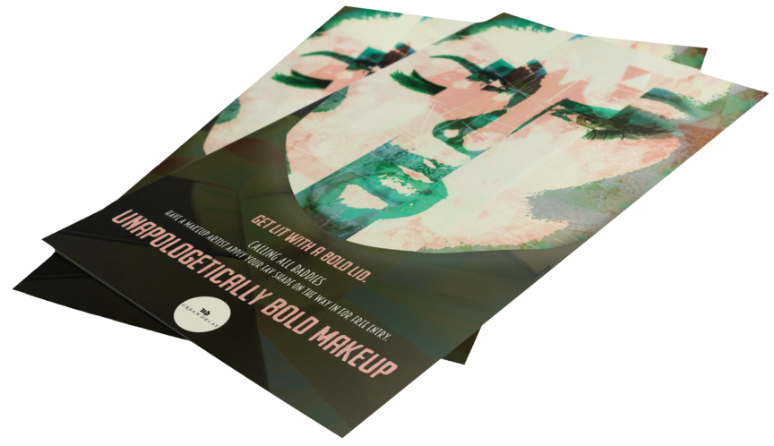 Urban Decay Flyer Mockup 0518 - Mockup (1000x633), Png Download