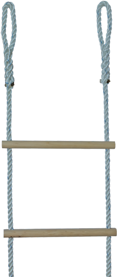 Gemtor 322-12l Ladder,nylon Rope,3" Loops,12 Ft. (250x572), Png Download