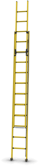 Powermaster Extension Ladder - Ladder (200x600), Png Download