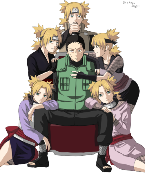 Shikamaru Nara Nara X Temari Fond D'écran Titled Shikamaru - Shikamaru X Temari Family (500x607), Png Download