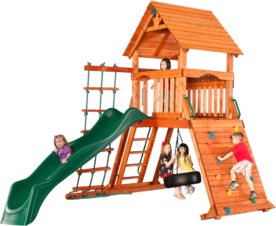 Sequoia Fort Climbing Frame - Grand Sequoia Backyard (1200x800), Png Download