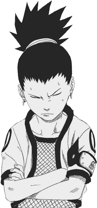 Credit Of The Mangacap Is Unknown - Shikamaru Nara (500x748), Png Download