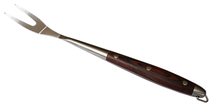Bbq Fork Rosewood Handle L40 Cm - Katana Download 3d (415x415), Png Download