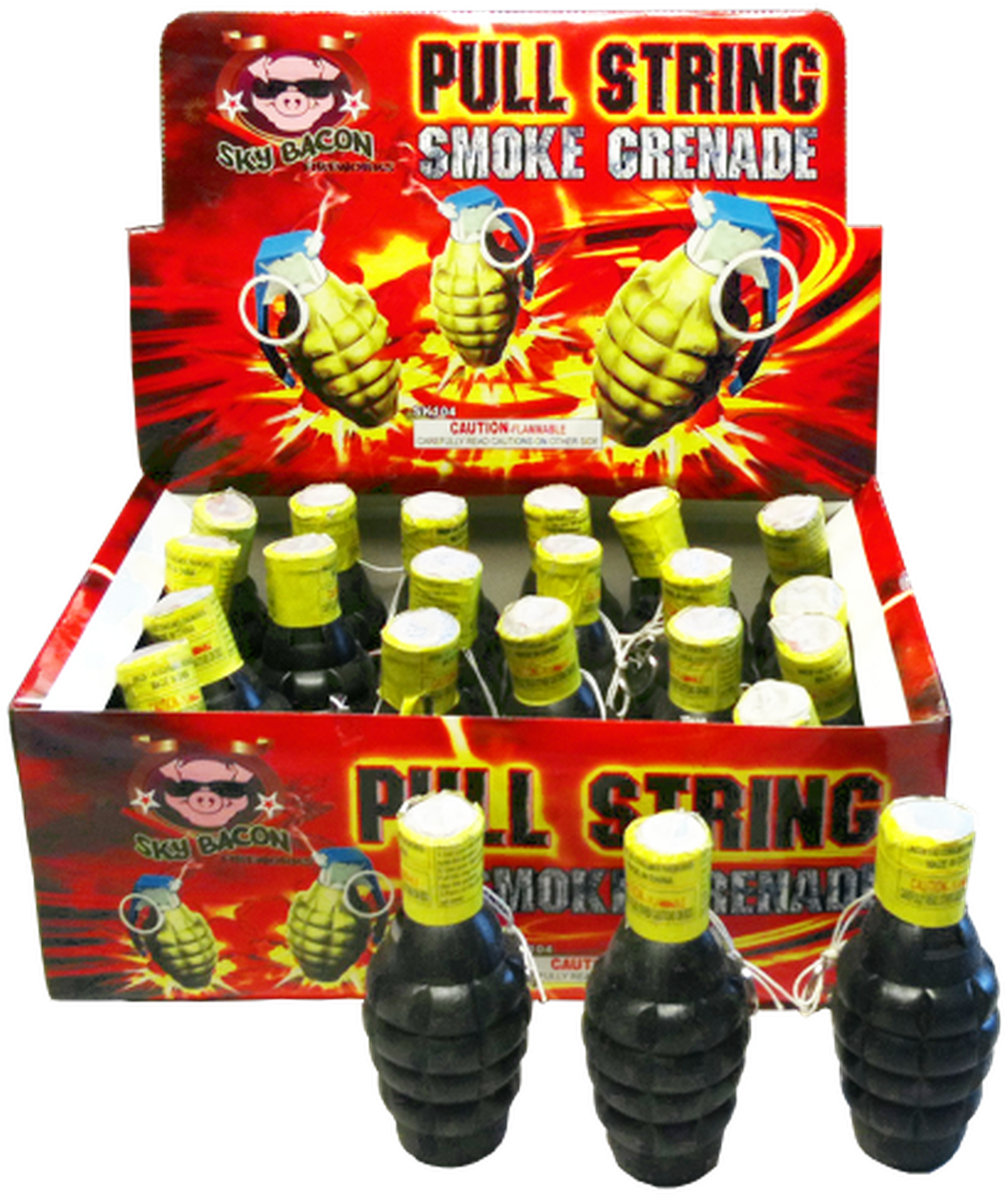 Pull String Smoke Grenade (1292x1292), Png Download