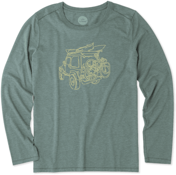 Women's Outdoor Fun Atv Long Sleeve Cool - T-shirt (570x570), Png Download