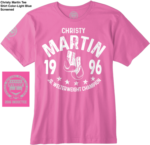 Christy Martin Official Nvbhof T-shirt - Nevada Boxing Hall Of Fame (500x488), Png Download