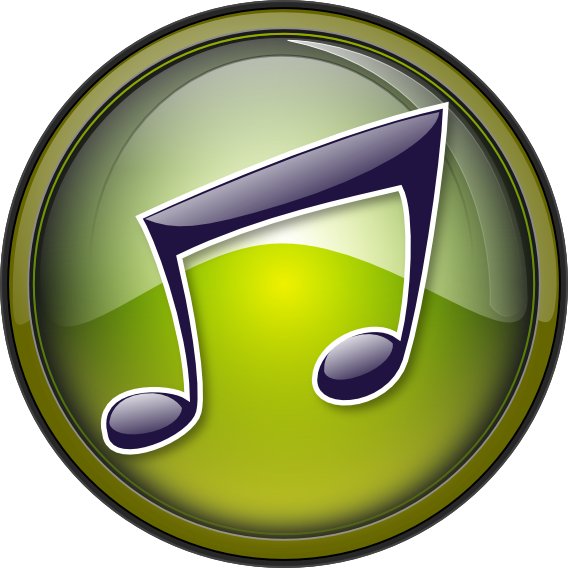 Music Glass Button - Button Music Png (568x568), Png Download