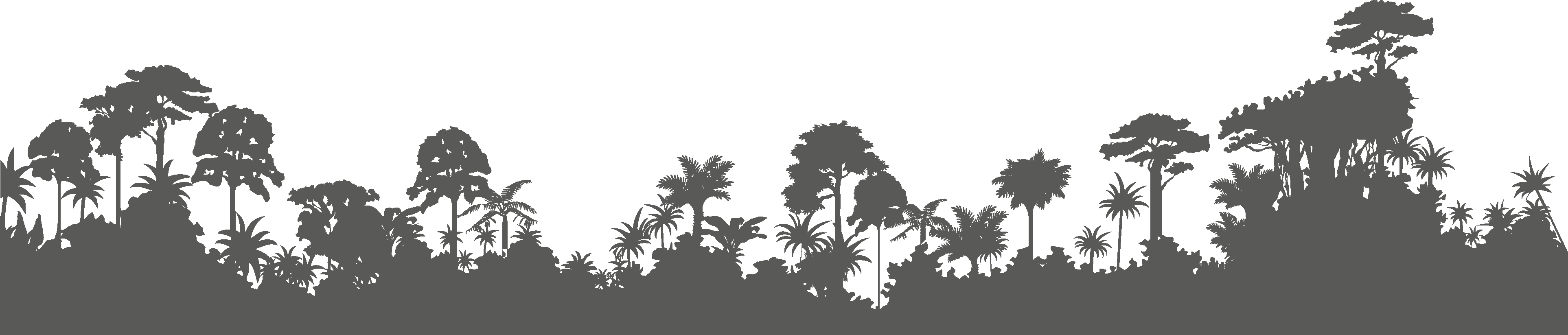 Inspired By Nature - Silhouette (3852x823), Png Download