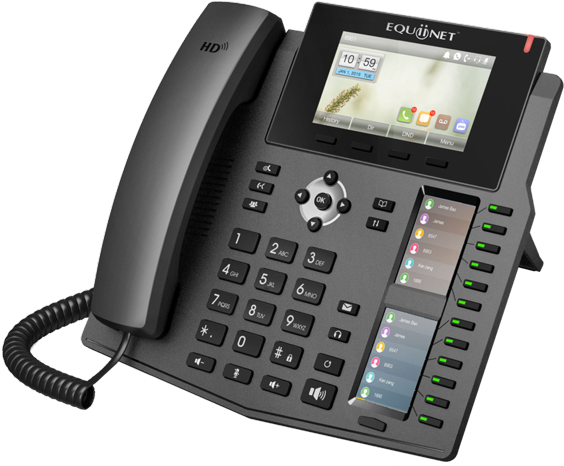 Eq-f6pg Review - Fanvil X6 Enterprise Ip Phone With Tri-color Screen (586x500), Png Download