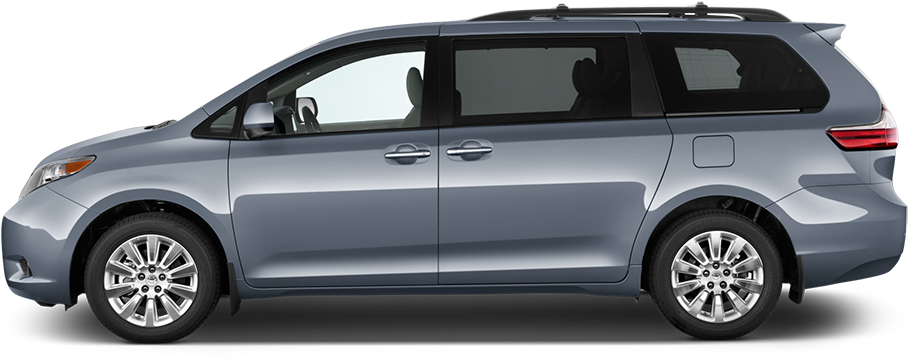 2016 Toyota Sienna Side View - 2014 Kia Sedona Black (1000x1000), Png Download