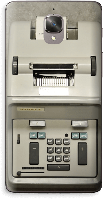 Old Typewriter - Gadget (412x800), Png Download