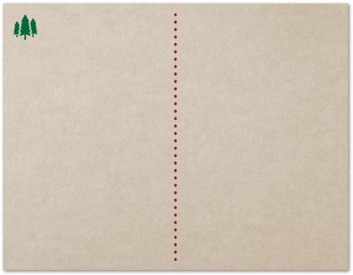Kraft Paper Holiday Postcard Back - Sketch Pad (570x760), Png Download