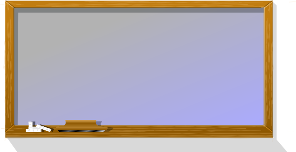 Free Chalkboard Clipart Public Domain Clip Art - Blackboard Clipart Transparent (600x308), Png Download