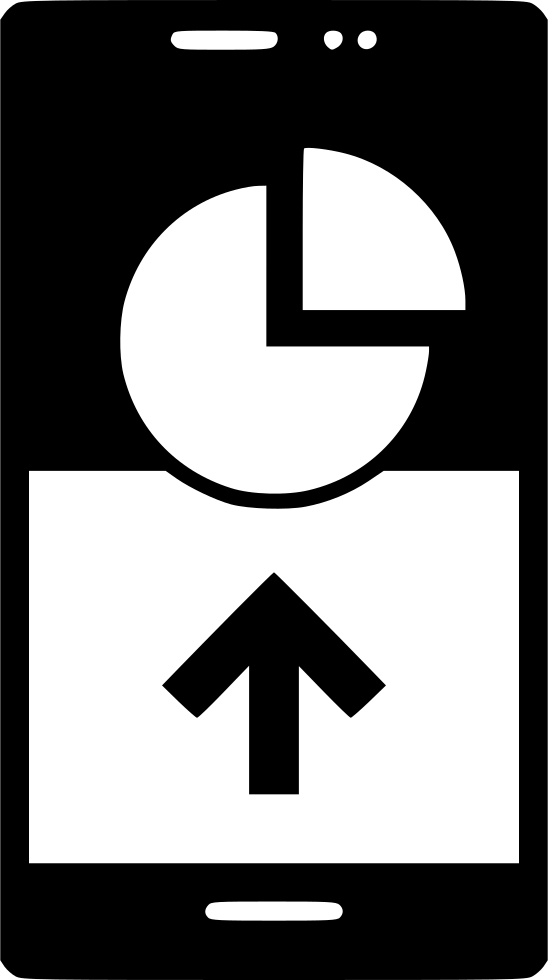 Cell Phone Arrow Ic Comments (548x980), Png Download