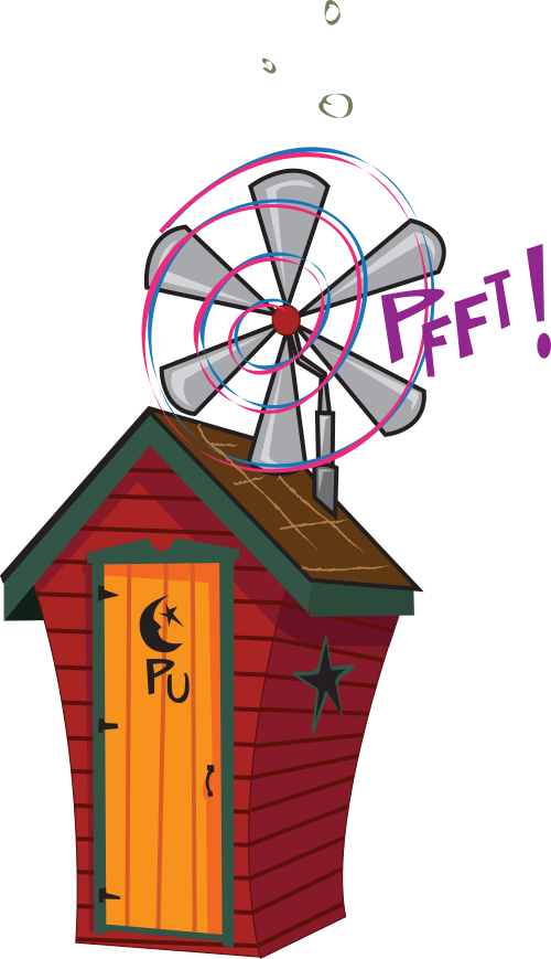 Outhouse (500x869), Png Download