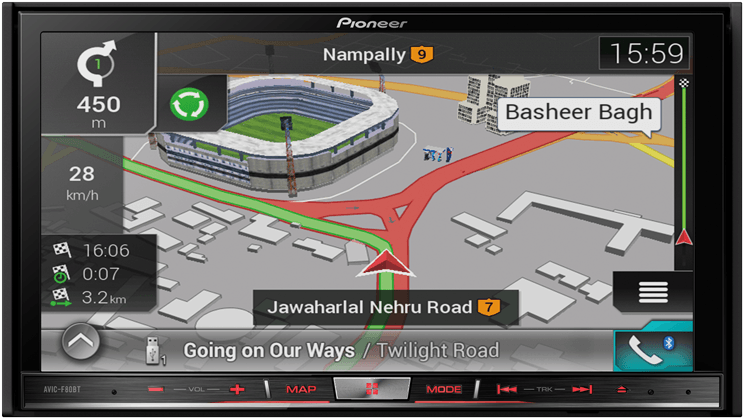 Mrp - 50,290/- - Pioneer Car Audio F80bt (800x475), Png Download