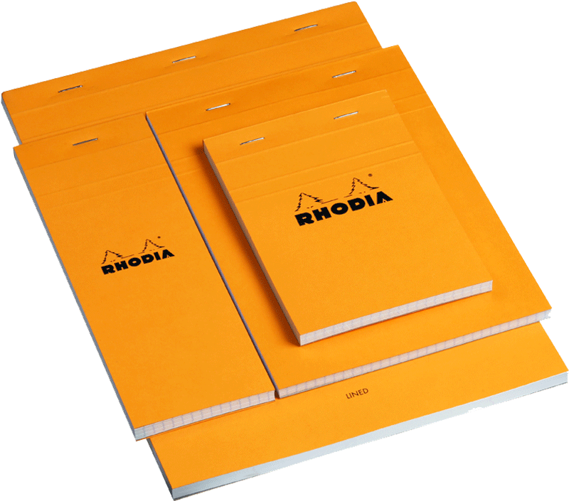 French Rhodia Book Rhodia Classic Orange Laptop White - Rhodia Staplebound Ice 6 X 8.25 Graph Notepad (800x800), Png Download
