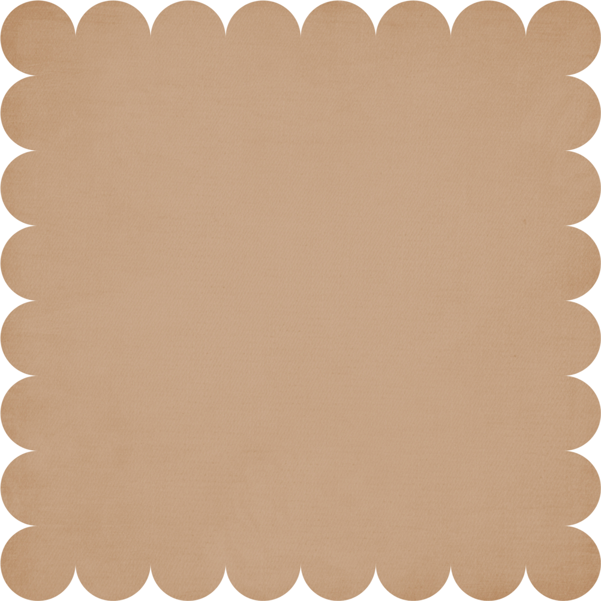 Scalloped Edge Square Silhouette (1200x1200), Png Download